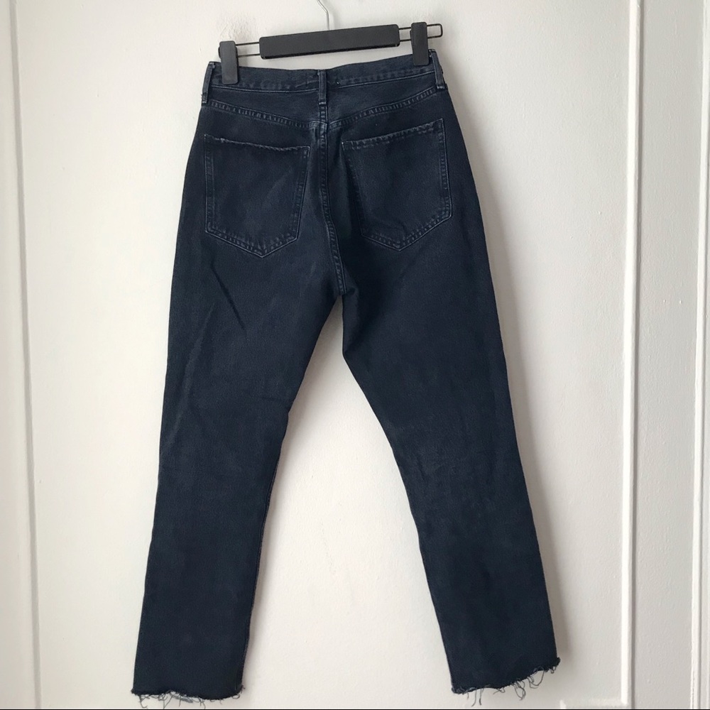 Agolde High Rise Riley Straight Crop Jeans Parish - Picture 4 of 5
